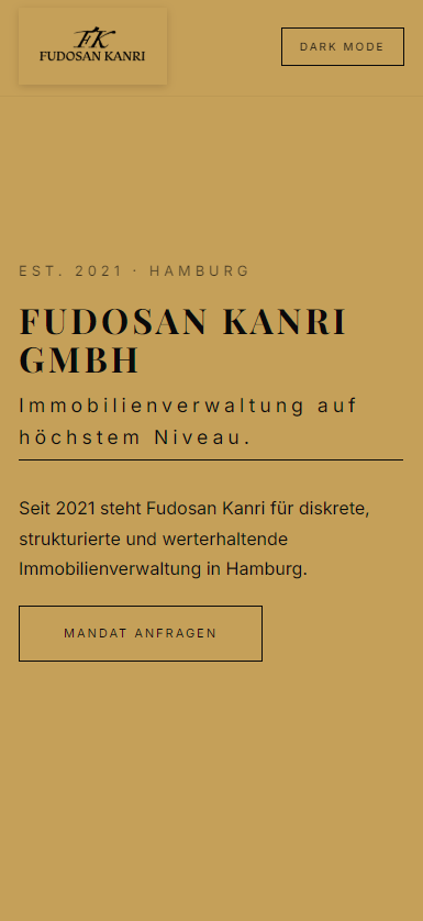 Fudosan Kanri Mobile Ansicht